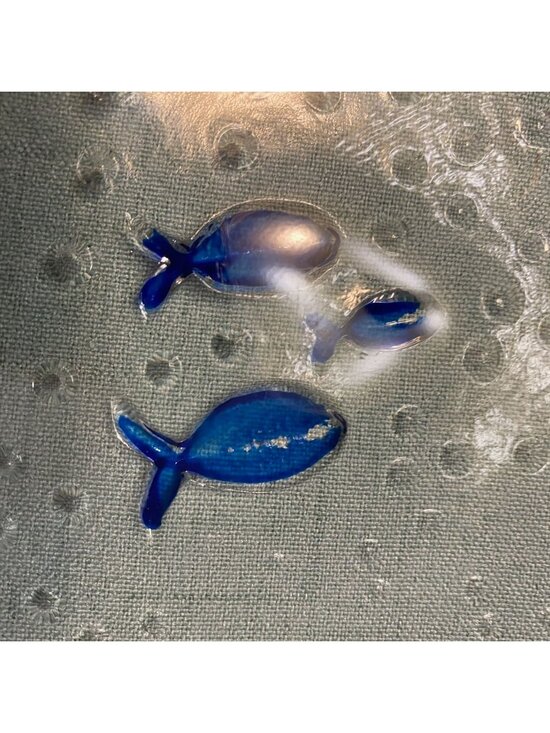 Original Vetro Glass Italian Art Glass "Fish" Serving Platters (Pair) | Empoli, - Picture 2 of 12